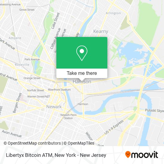 Mapa de Libertyx Bitcoin ATM