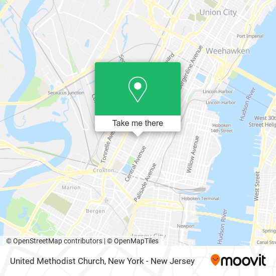 United Methodist Church map