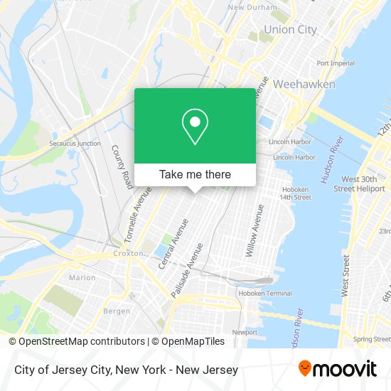 Mapa de City of Jersey City