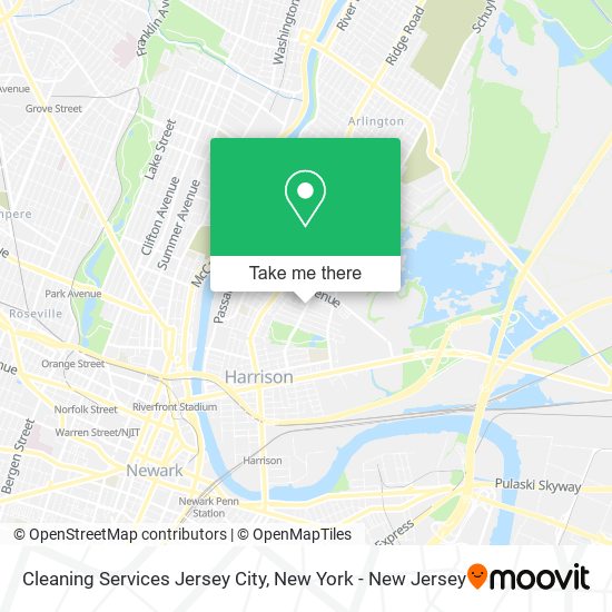 Cleaning Services Jersey City map