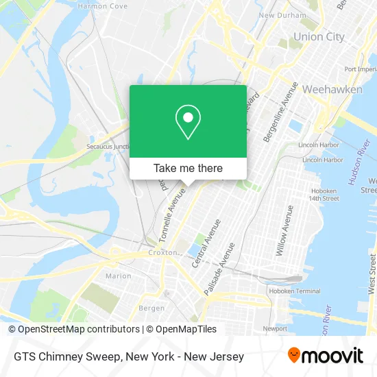 GTS Chimney Sweep map