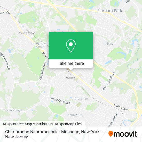 Chiropractic Neuromuscular Massage map