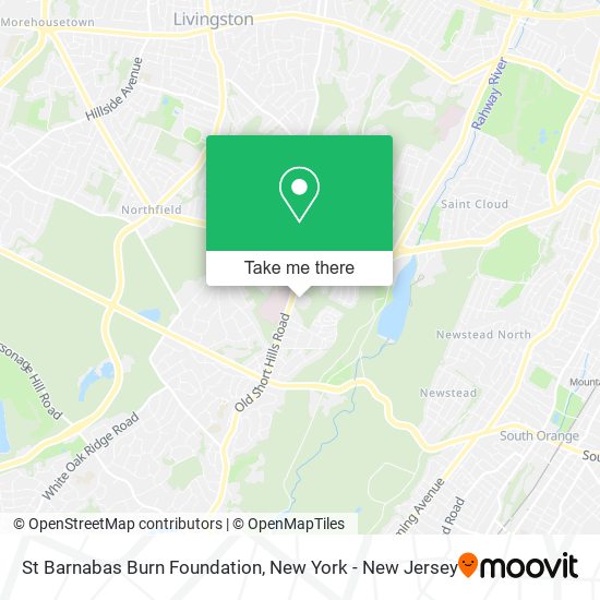 St Barnabas Burn Foundation map