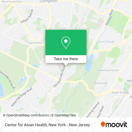Center for Asian Health map