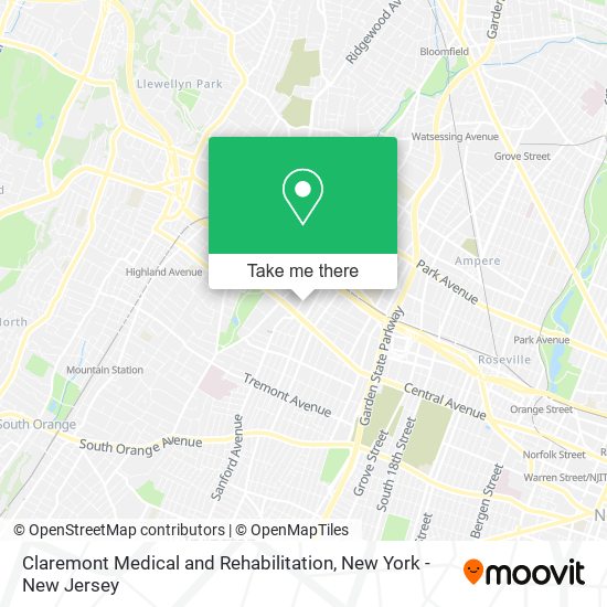 Claremont Medical and Rehabilitation map