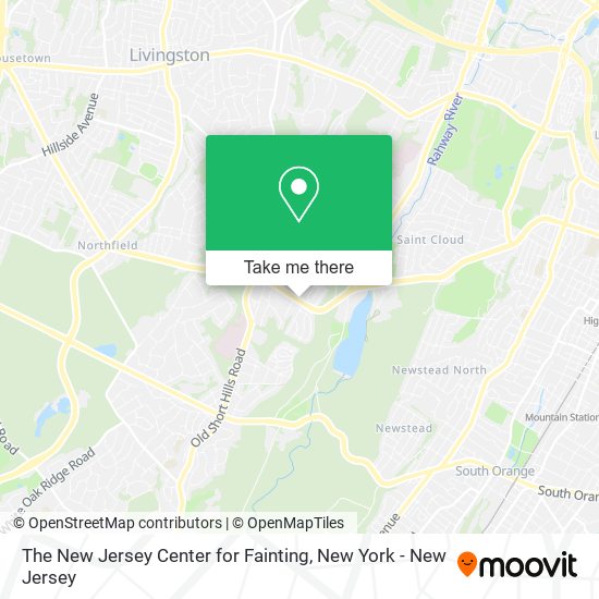Mapa de The New Jersey Center for Fainting