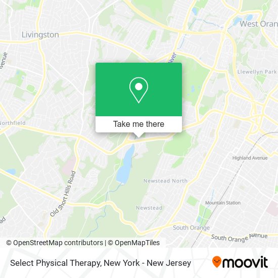 Mapa de Select Physical Therapy