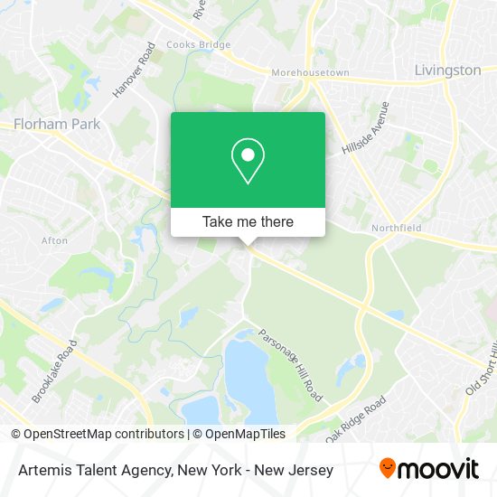 Artemis Talent Agency map