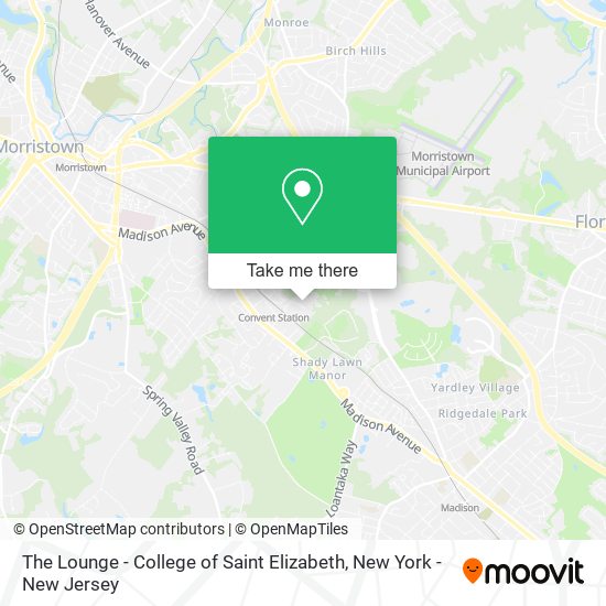 The Lounge - College of Saint Elizabeth map