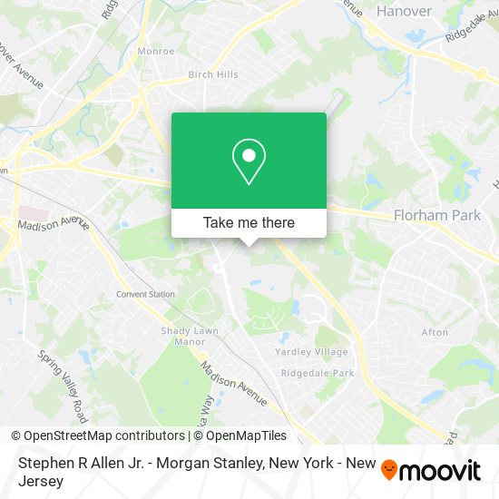 Stephen R Allen Jr. - Morgan Stanley map