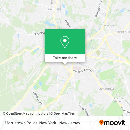 Mapa de Morristown Police