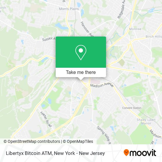 Mapa de Libertyx Bitcoin ATM