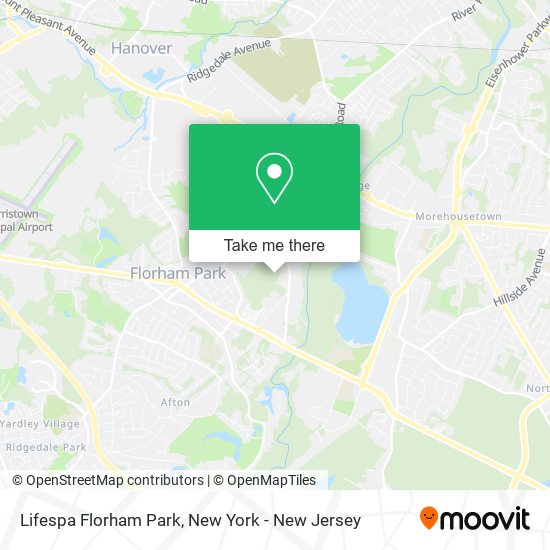 Lifespa Florham Park map