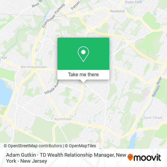 Mapa de Adam Gutkin - TD Wealth Relationship Manager