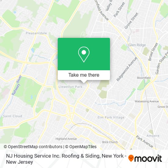 Mapa de NJ Housing Service Inc. Roofing & Siding