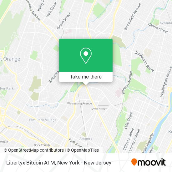 Mapa de Libertyx Bitcoin ATM