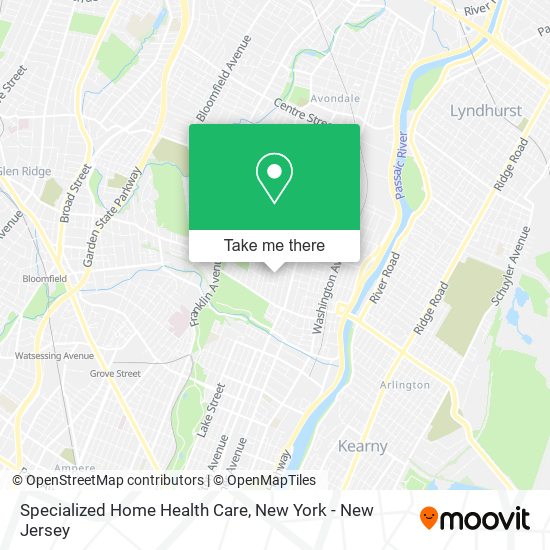 Specialized Home Health Care map