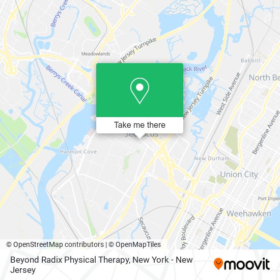 Beyond Radix Physical Therapy map