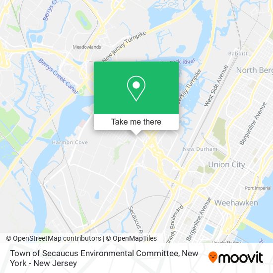 Town of Secaucus Environmental Committee map