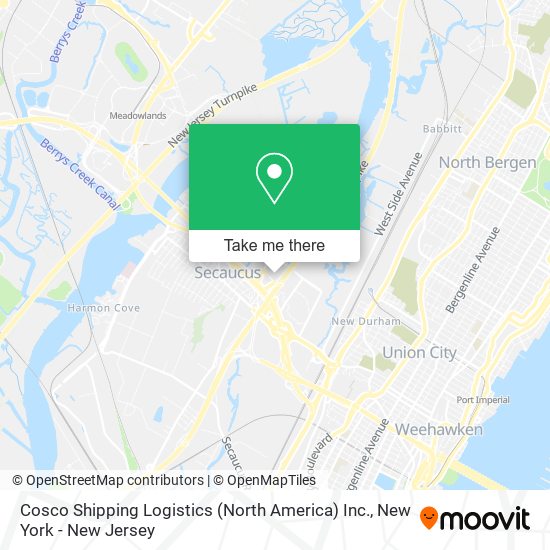 Cosco Shipping Logistics (North America) Inc. map