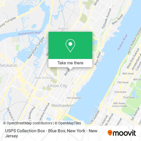 USPS Collection Box - Blue Box map