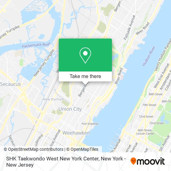 Mapa de SHK Taekwondo West New York Center