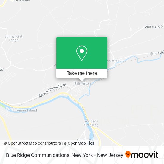 Mapa de Blue Ridge Communications
