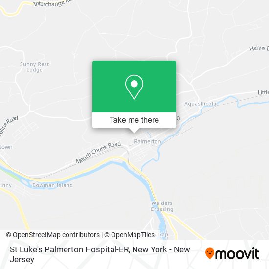 St Luke's Palmerton Hospital-ER map