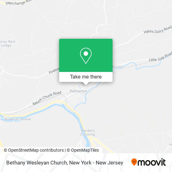 Bethany Wesleyan Church map