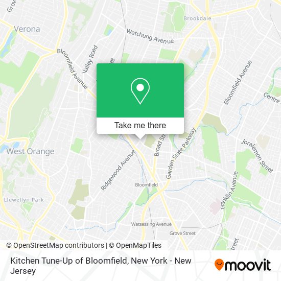 Kitchen Tune-Up of Bloomfield map