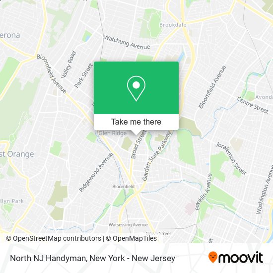 North NJ Handyman map