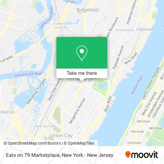 Eats on 79 Marketplace map