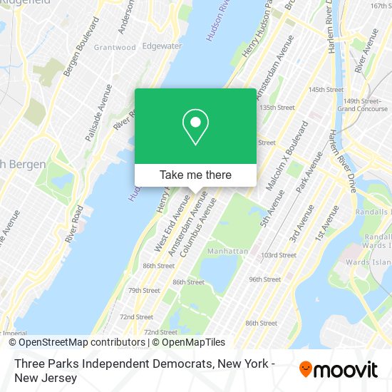 Mapa de Three Parks Independent Democrats