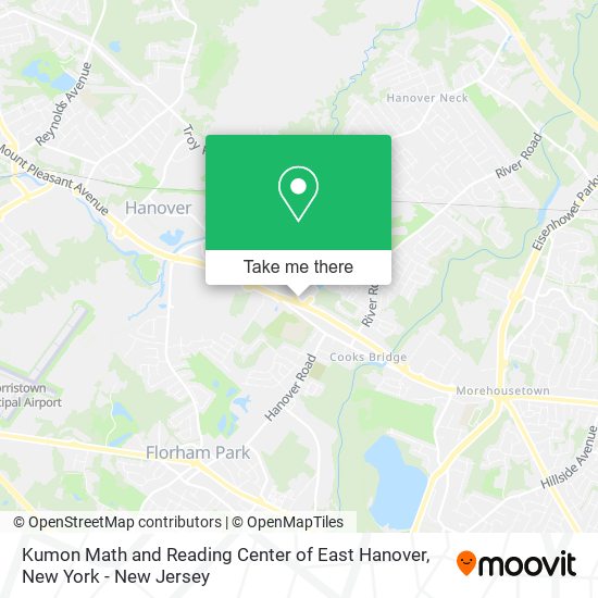 Mapa de Kumon Math and Reading Center of East Hanover
