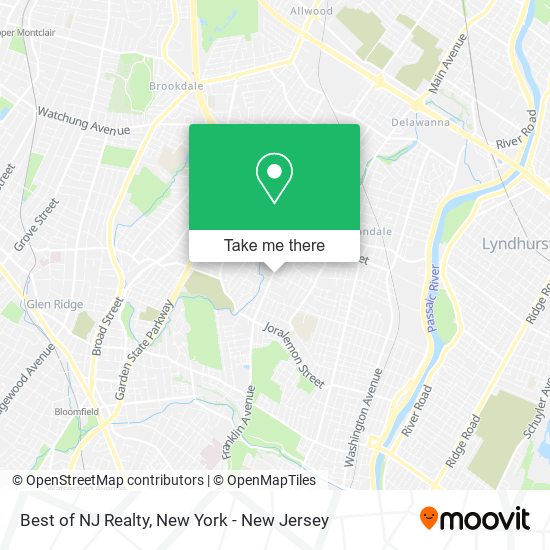 Best of NJ Realty map