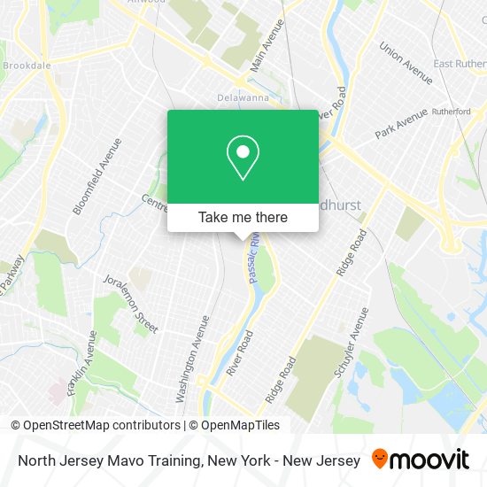 North Jersey Mavo Training map