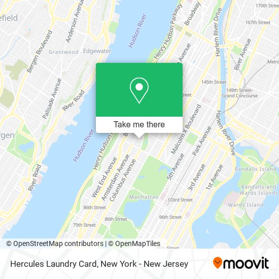 Mapa de Hercules Laundry Card