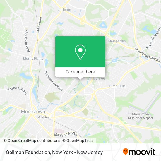 Gellman Foundation map