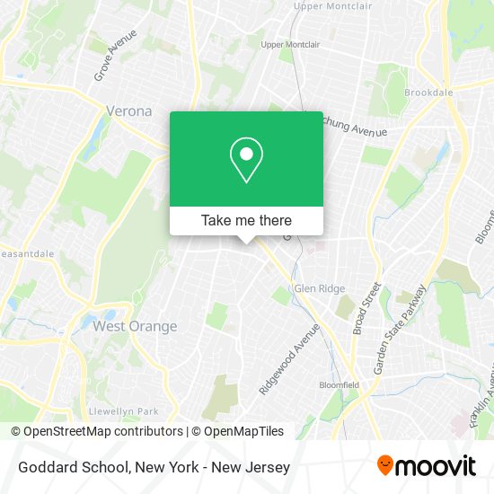 Goddard School map