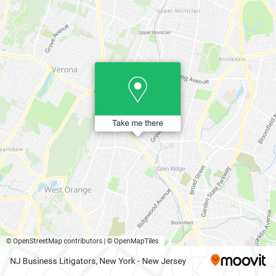 Mapa de NJ Business Litigators