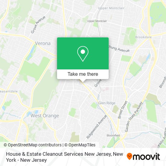 House & Estate Cleanout Services New Jersey map