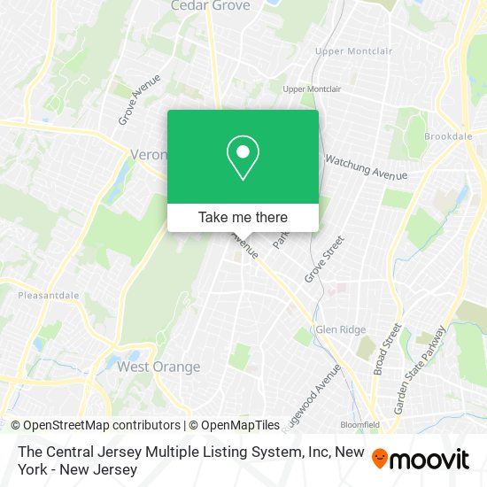 Mapa de The Central Jersey Multiple Listing System, Inc
