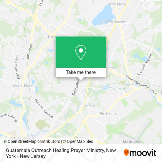 Mapa de Guatemala Outreach Healing Prayer Ministry