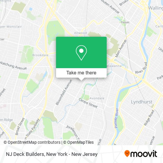 Mapa de NJ Deck Builders