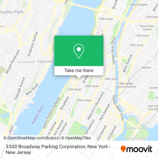 Mapa de 3300 Broadway Parking Corporation