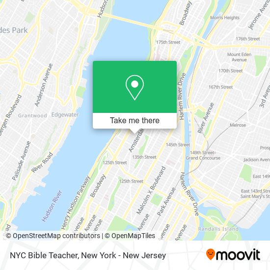 NYC Bible Teacher map