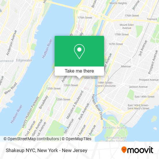 Mapa de Shakeup NYC