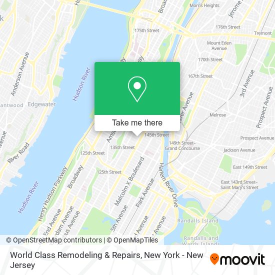 World Class Remodeling & Repairs map