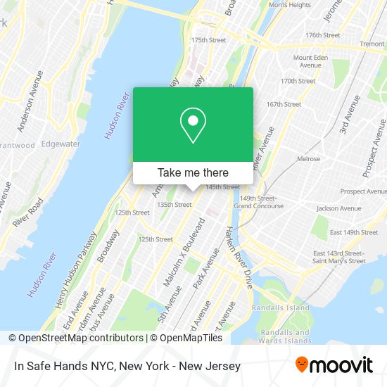 In Safe Hands NYC map