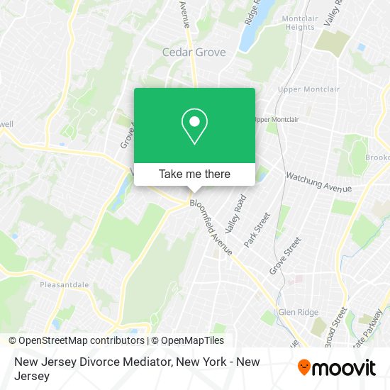 New Jersey Divorce Mediator map